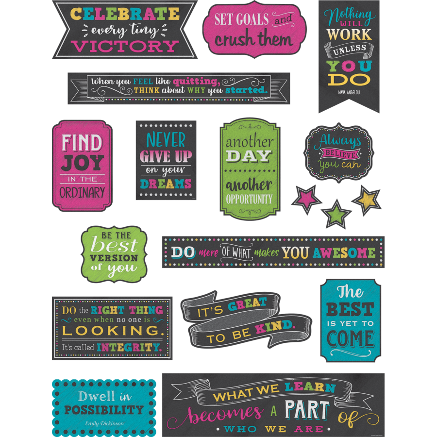 CHALKBOARD BRIGHTS POSITIVE SAYI