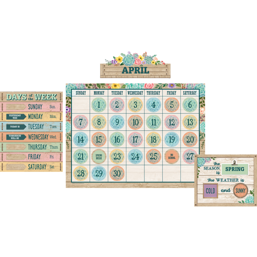 RUSTIC BLOOM CALENDAR SET