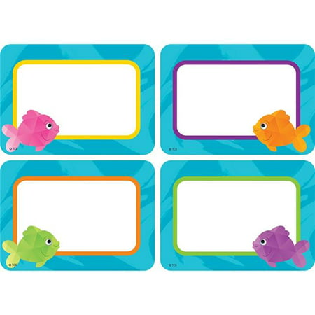 COLORFUL FISH NAME TAGS