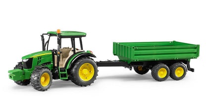 TRACTOR WITH SMALL TIPPING TRAILER