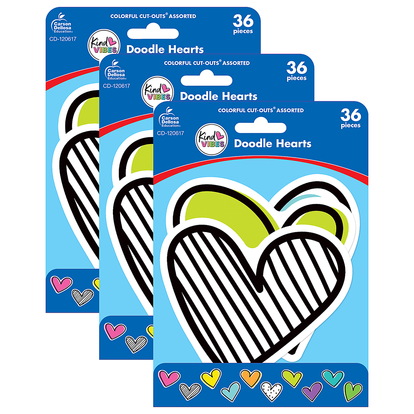 DOODLE HEART CUT OUTS