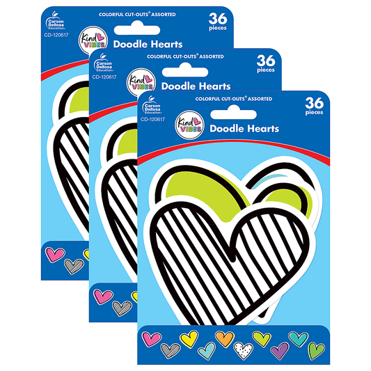 DOODLE HEART CUT OUTS