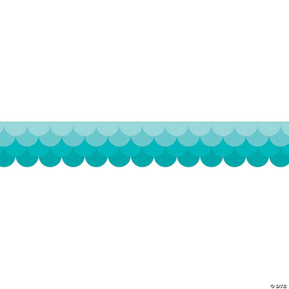 OMBRE TURQUOISE SCALLOP TRIMMER