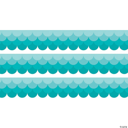 OMBRE TURQUOISE SCALLOP TRIMMER