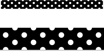 POLKA DOTS ON BLACK TRIMMER