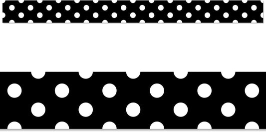 POLKA DOTS ON BLACK TRIMMER