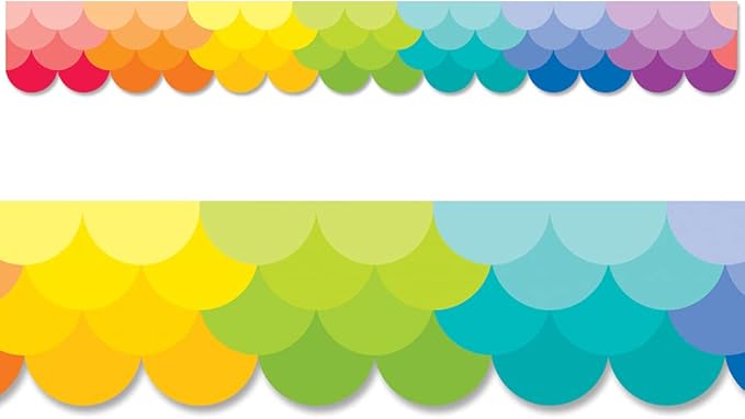 QMBRE RAINBOW SCALLOPS TRIMMER