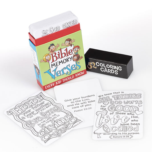 BIBLE MEMORY VERSES COLORING CAR