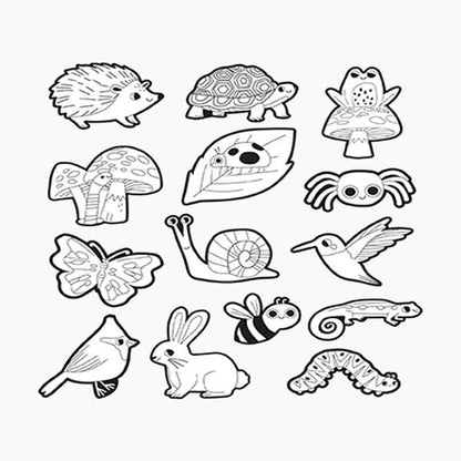 COLORING STICKERS BACKYARD FRIEN