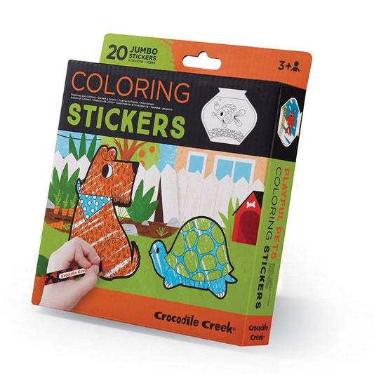 COLORING STICKERS PLAYFUL PETS