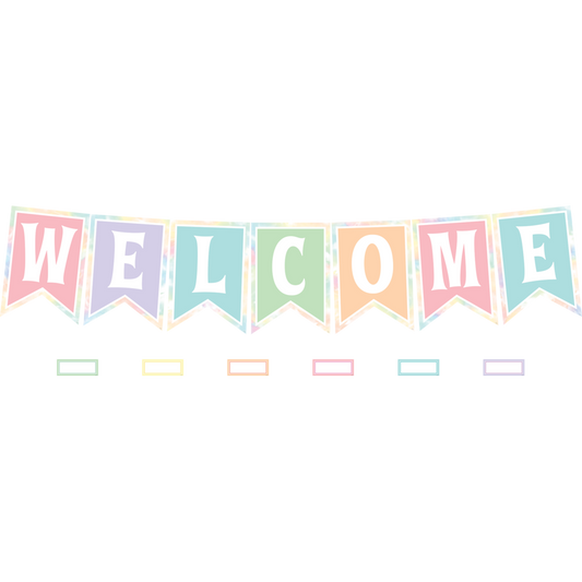 PASTEL POP PENNANTS WELCOME