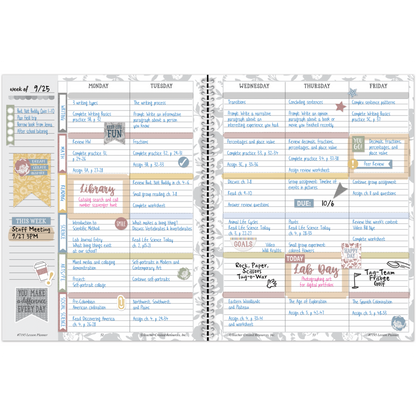 CLASSROOM COTTAGE LESSON PLANNER