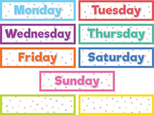 MAGNETIC DAYS OF THE WEEK