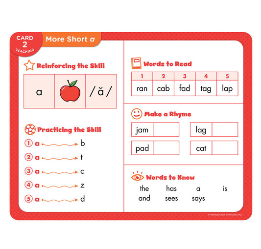 DECODABLE CARDS SHORT VOWELS