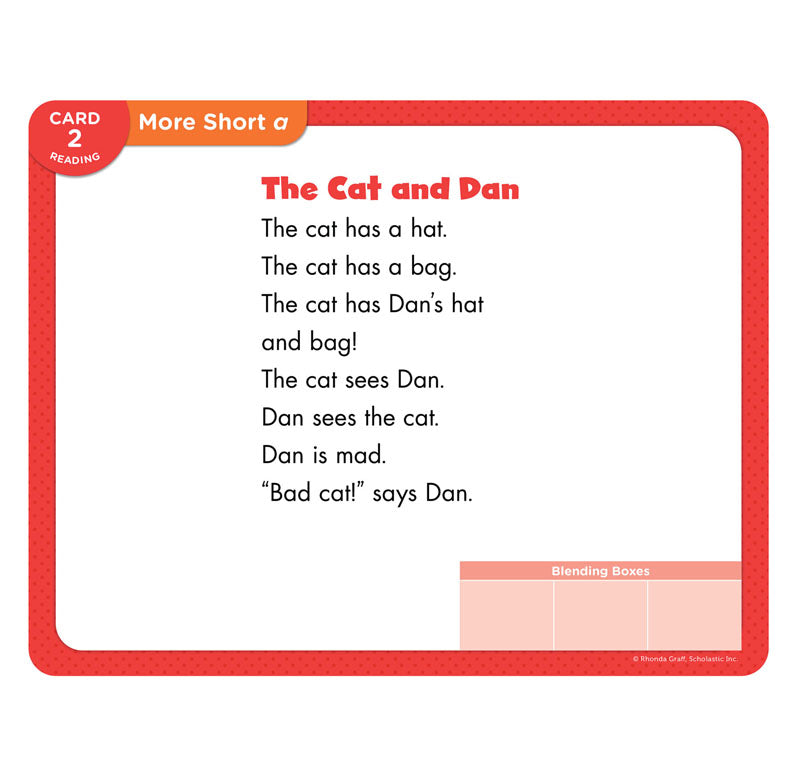 DECODABLE CARDS SHORT VOWELS