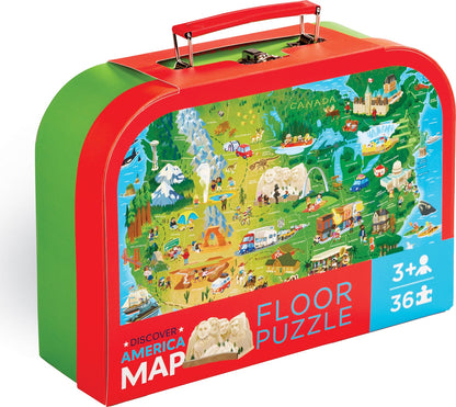 DISCOVER AMERICA MAP PUZZLE