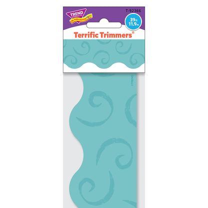 TEAL SWIRLS TRIMMER