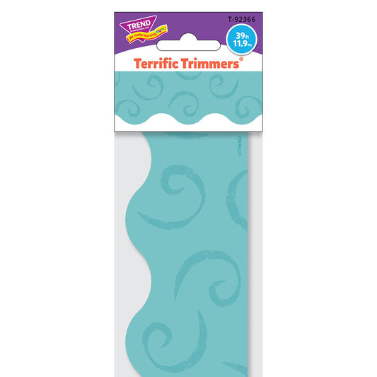 TEAL SWIRLS TRIMMER