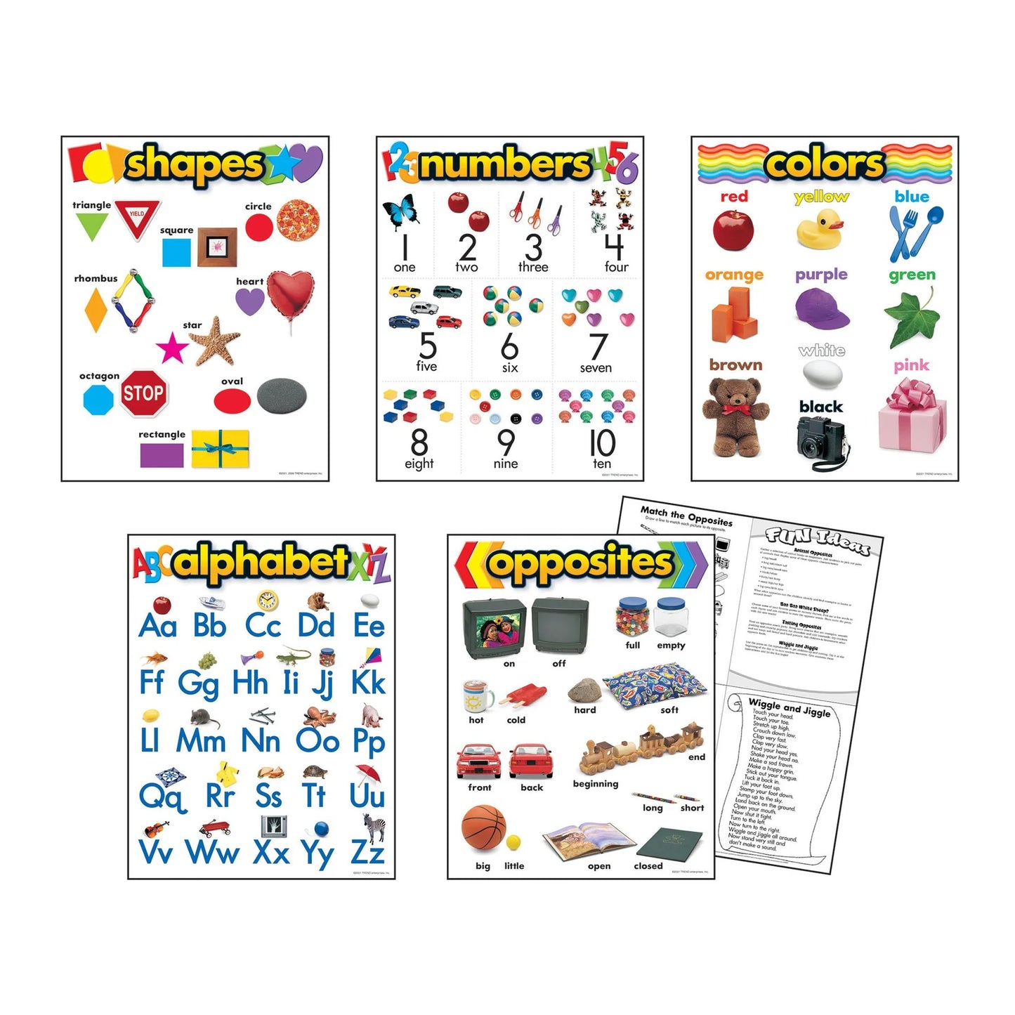 KINDERGARTEN LEARNING CHARTS