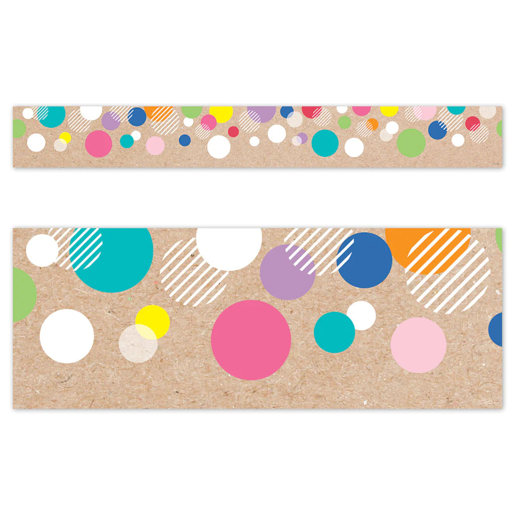 KRAFTY COLORFUL BUBBLE BORDER