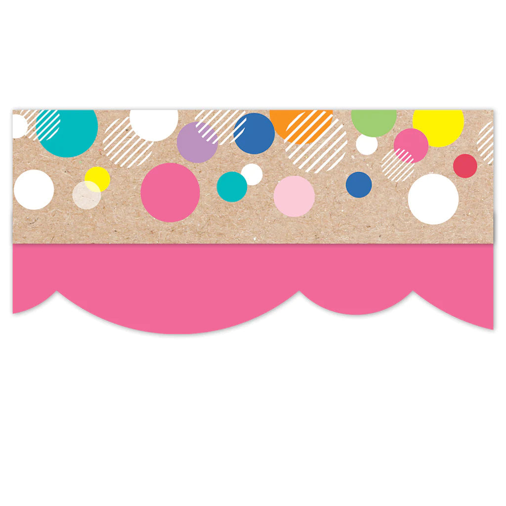 KRAFTY COLORFUL BUBBLE BORDER