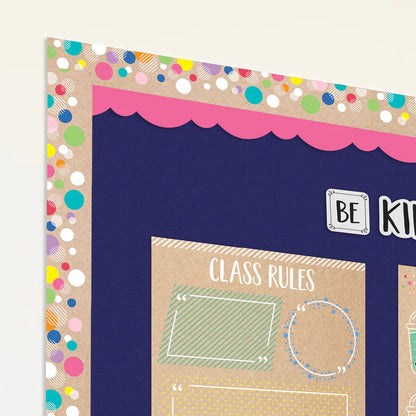 KRAFTY COLORFUL BUBBLE BORDER