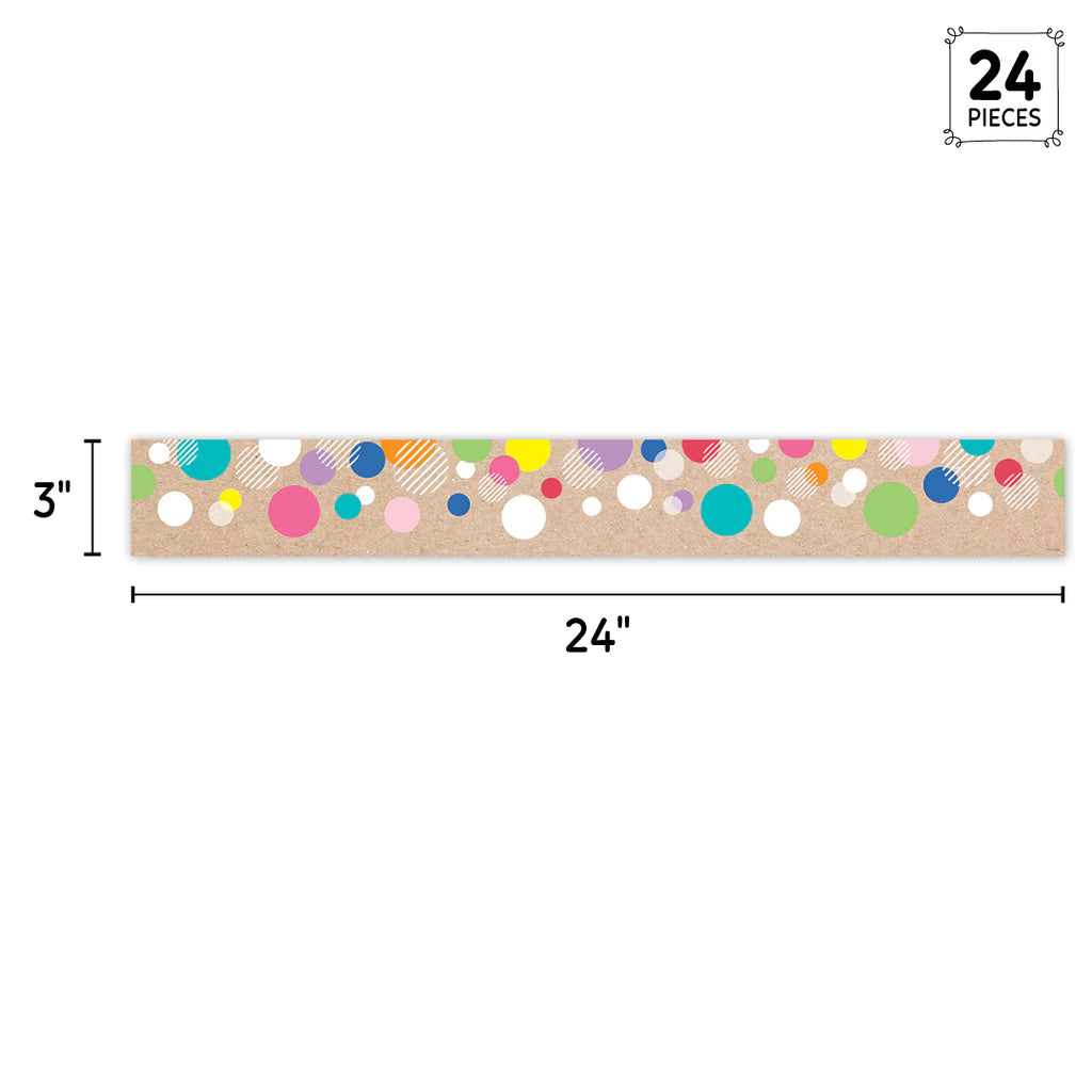 KRAFTY COLORFUL BUBBLE BORDER