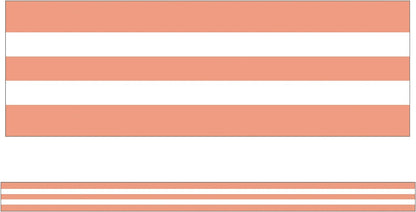 SIMPLY STYLISH CORAL WHITE STRIP