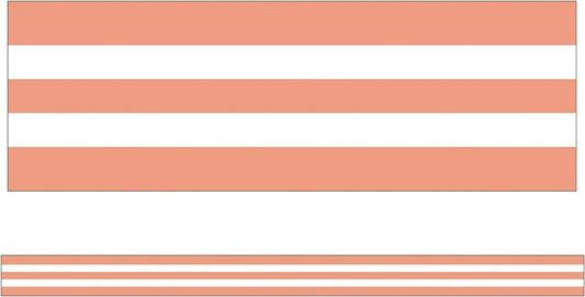 SIMPLY STYLISH CORAL WHITE STRIP