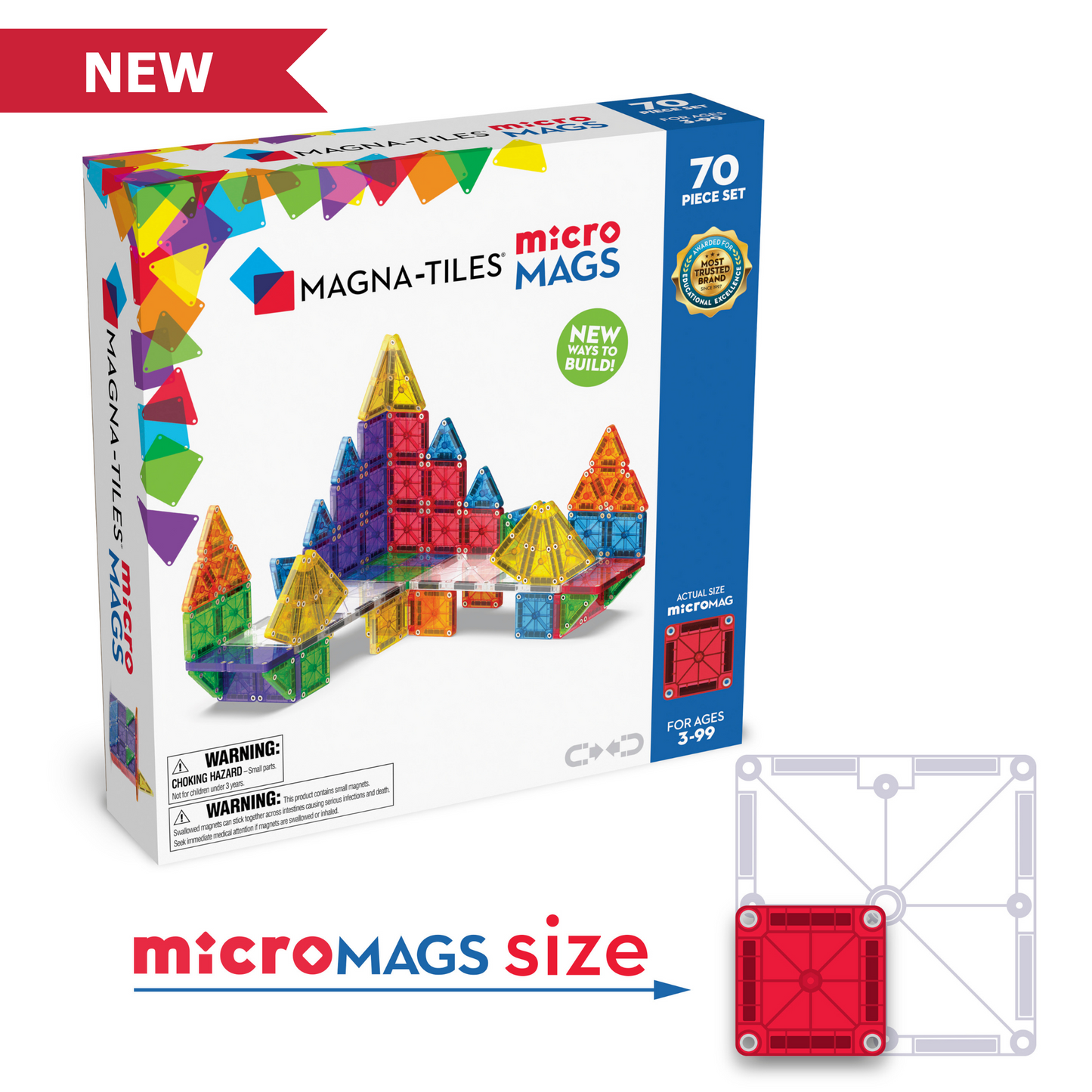 MAGNA-TILES MICRO MAGS 70PC