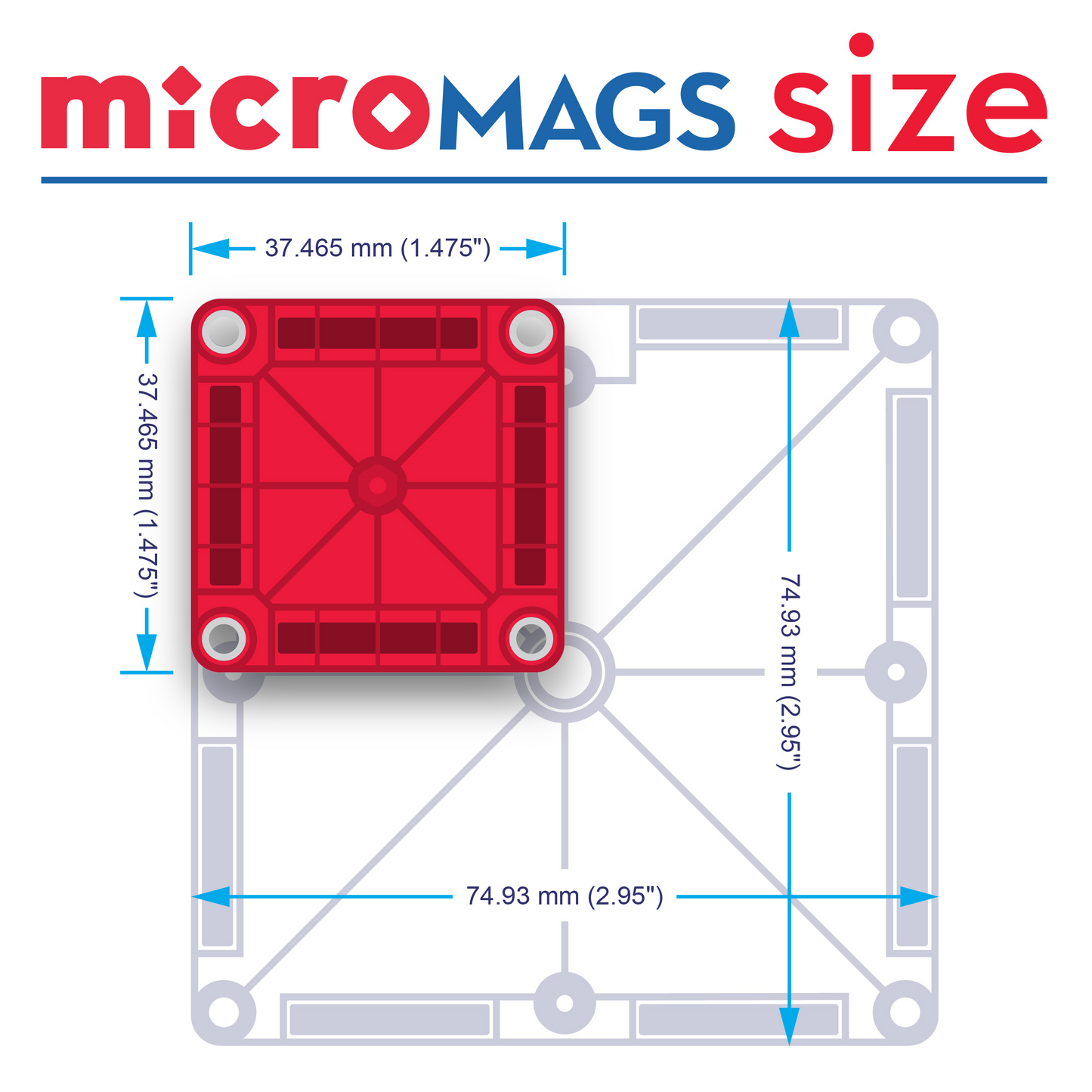 MAGNA-TILES MICRO MAGS 70PC