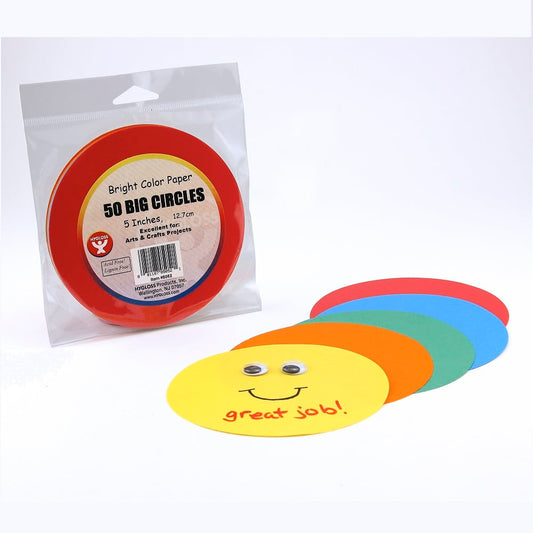 BRIGHT COLOR PAPER CIRCLES