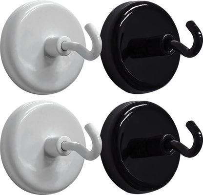 BLACK AND WHITE MAGNETIC HOOKS