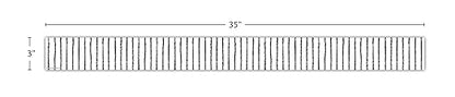 WHITE BLACK PINSTRIPE TRIMMER