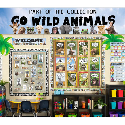 GO WILD ANIMALS HAPPY BDAY