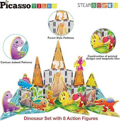 DINOSAUR SET WITH 8 ACTION