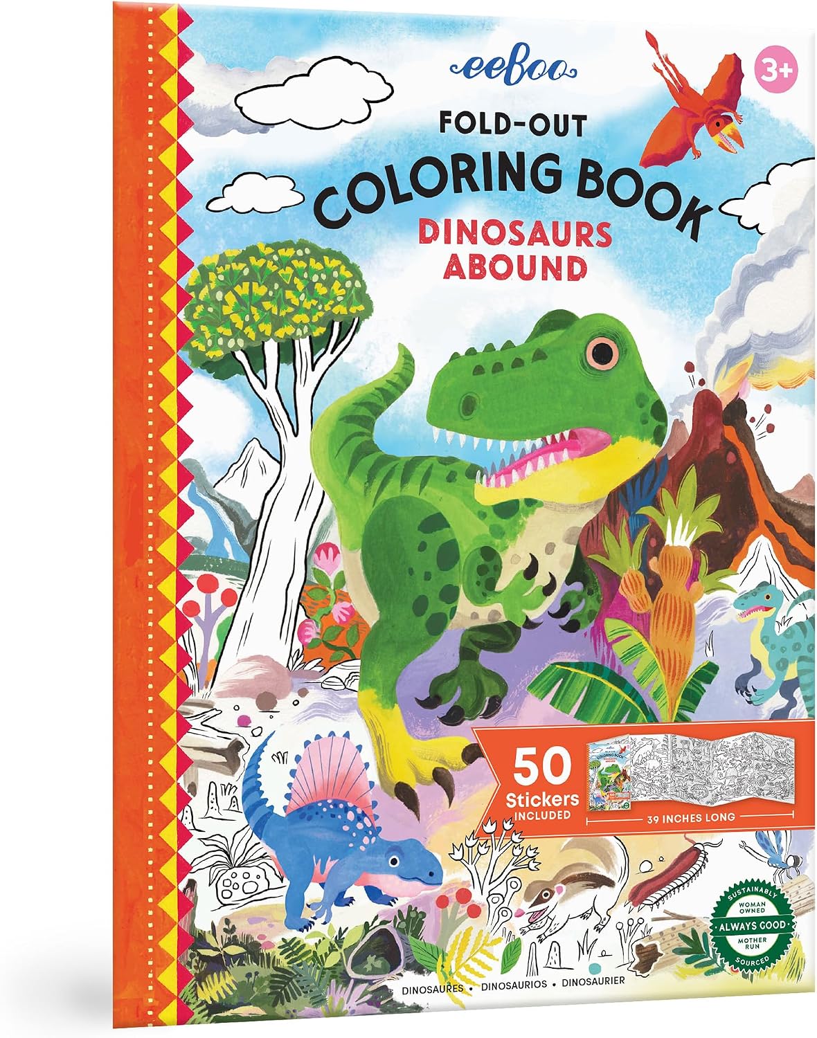 DINOSAURS ABOUND COLORING BOOK