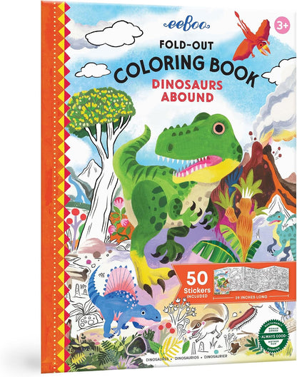 DINOSAURS ABOUND COLORING BOOK