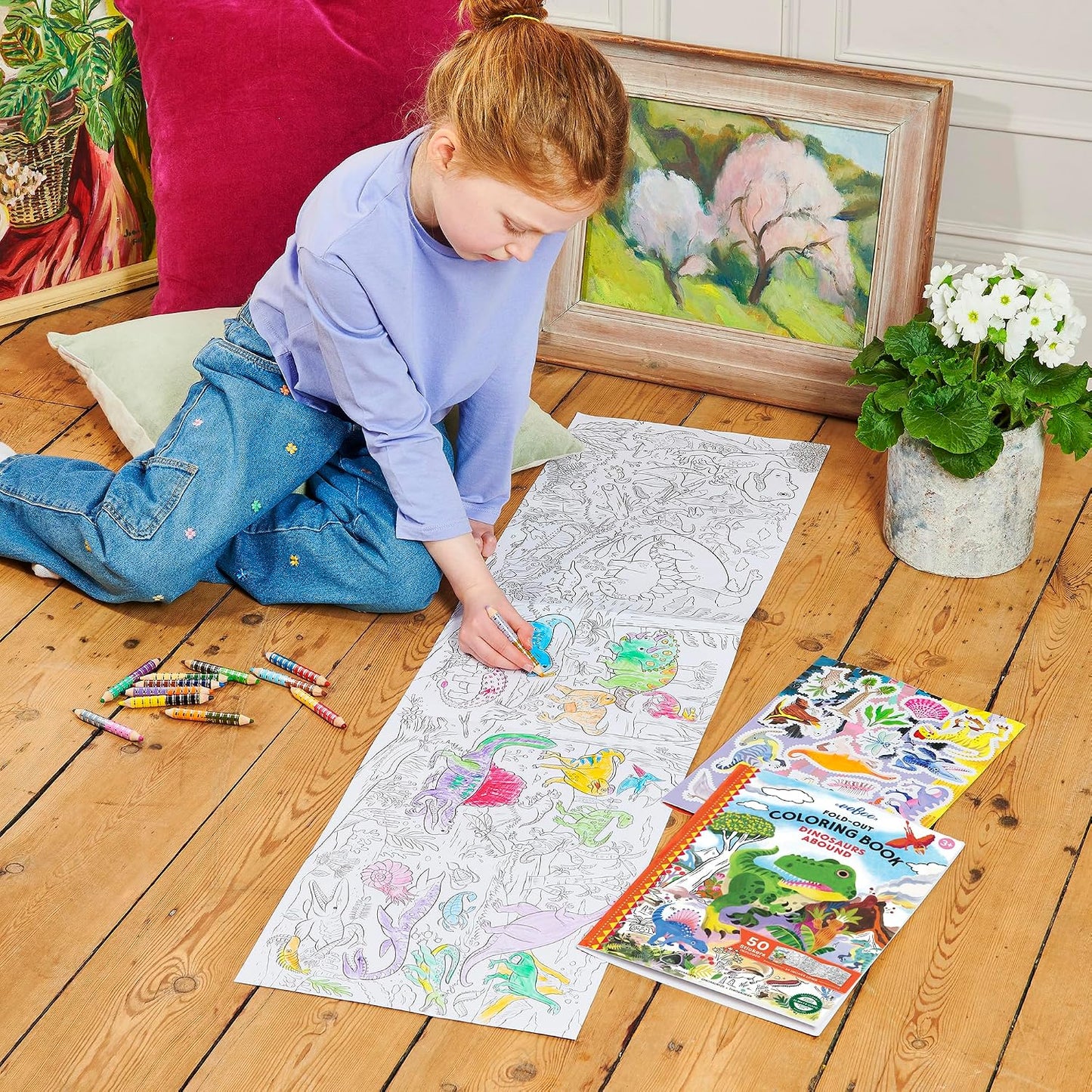DINOSAURS ABOUND COLORING BOOK
