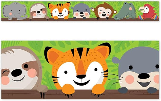 JUNGLE FRIENDS BORDER