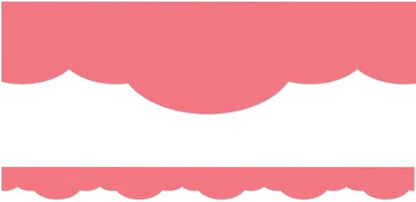 CORAL PINK SCALLOPED