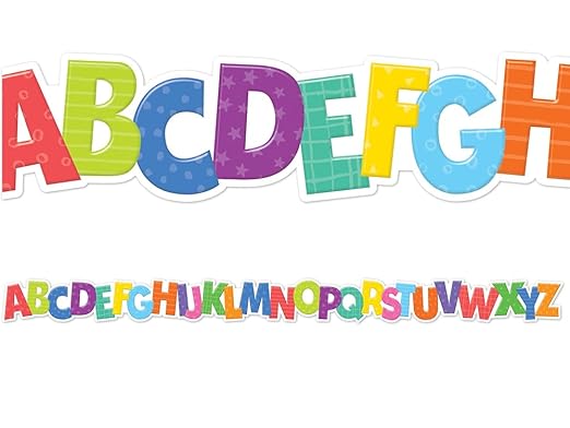 COLORFUL ALPHABET TRIMMER