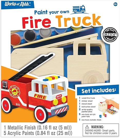 FIRE TRUCK PAINT YOUR OWN