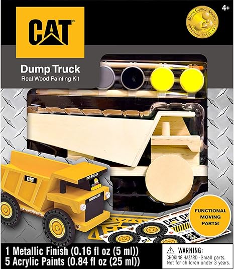 DUMP TRUCK WOOD PAINTING SET