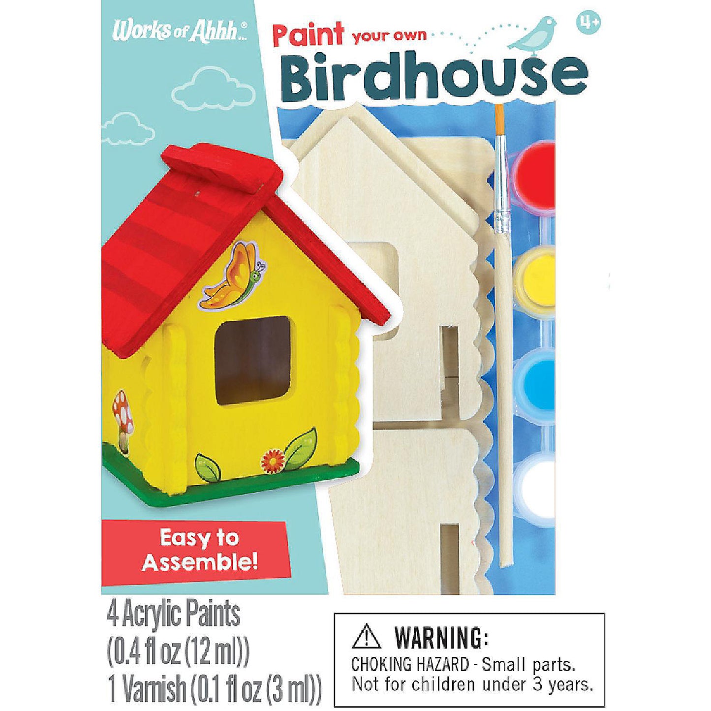 BIRDHOUSE PAINT YOUR OWN MINI