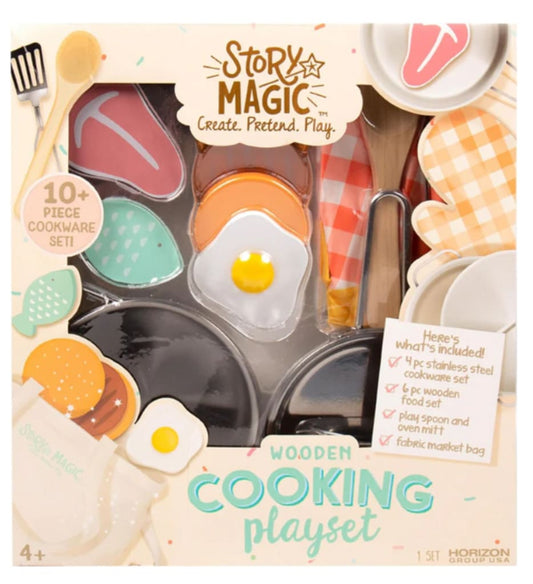 COOKING PLAYSET WOODEN