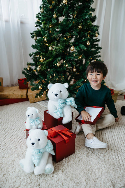 Holiday Icey Polar Bear Small 9" (23cm) Eco-Plush