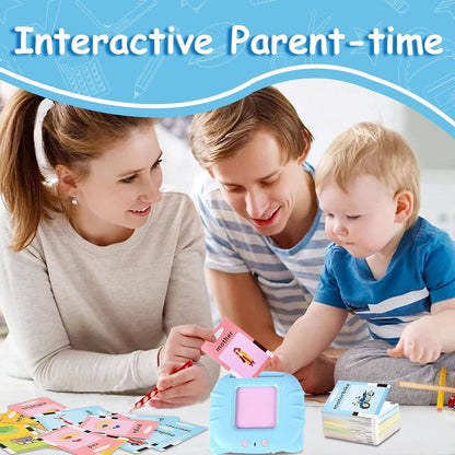 Children Learning Audible Talking Flash Cards For Kids: 1 Pack(Mix & Match Colors)
