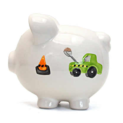 Digger Truck Large Piggy Bank