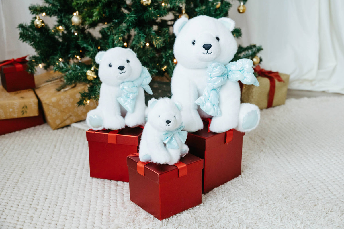 Holiday Icey Polar Bear Small 9" (23cm) Eco-Plush